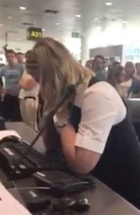 Ryanair Check In Worker Reduced To Tears By Furious Passenger Video