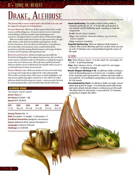 Like dragons, they have horns, claws, and sharp teeth, but these are not their primary weapons. Preview: The Tome of Beasts Has Over 400 Terrifying D&D ...