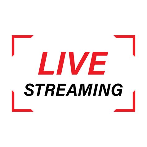 Live Streaming Icon Design For The Broadcast System Live Streaming Icon With Red And White
