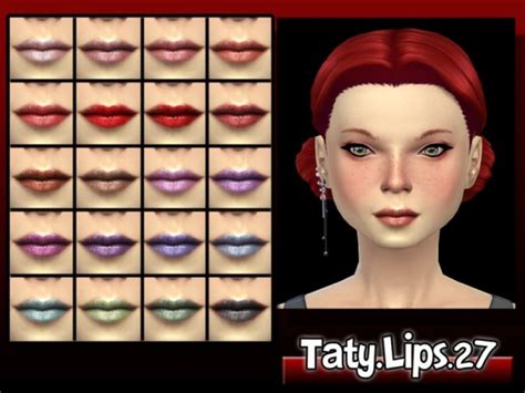The Sims Resource Lips27 By Taty • Sims 4 Downloads