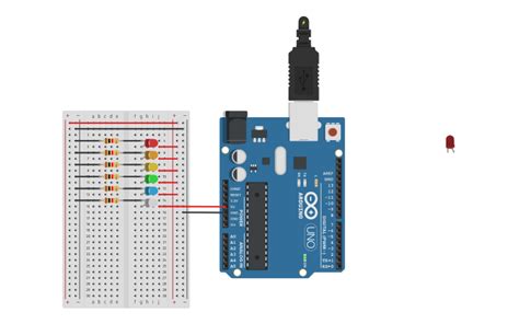 Circuit Design Arduino Led Breadboard Tinkercad