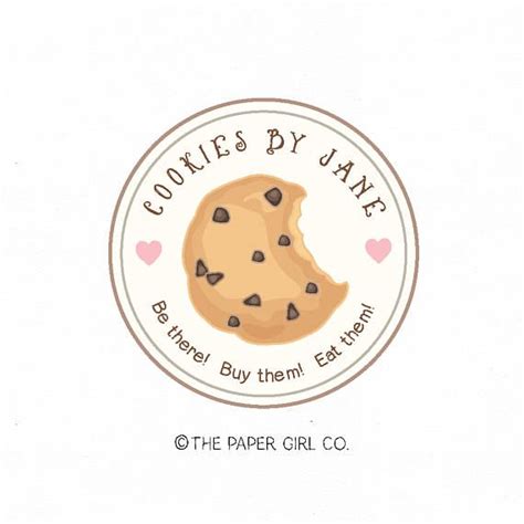 Cookie Logo Bakery Logo Baking Logo Bakers Logo Premade Logo Diseño