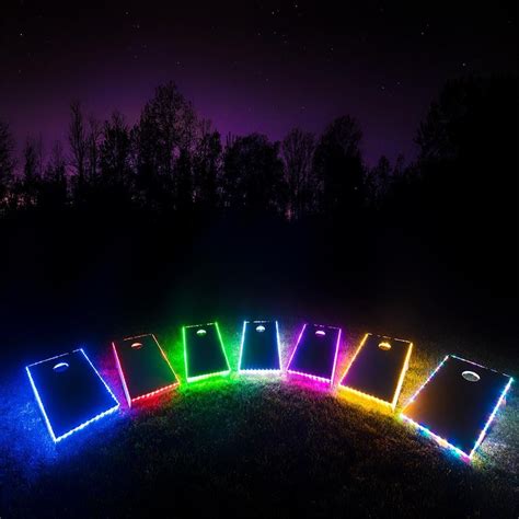 Single Glowcity Light Up Led Cornhole Kit Cornhole Board Not Included