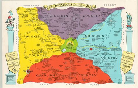 The Marvelous Land Of Oz And The Magical Countries Surrounding Oz