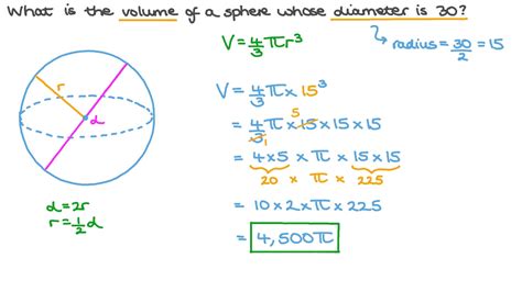 Volume Of A Sphere With Diameter