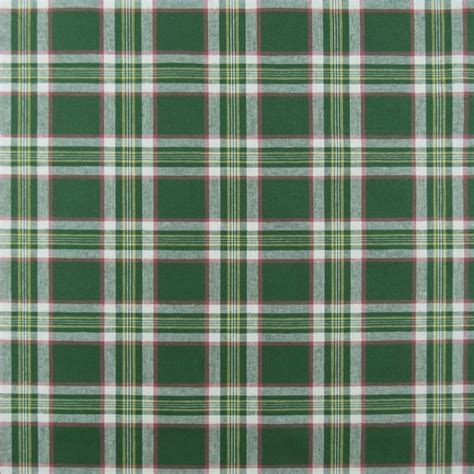 Green Cotton Plaid 9 Yard Remnant 1502 Fabrics