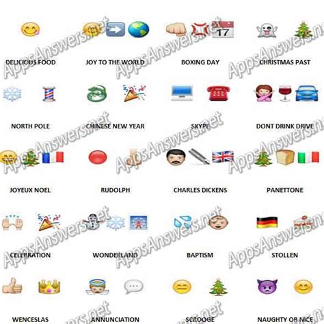 100 Pics Christmas Emoji Level 81 Level 100 Answers Apps Answers Net