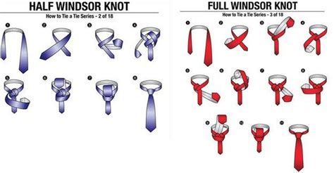 How To Tie A Double Windsor Knot Diagram