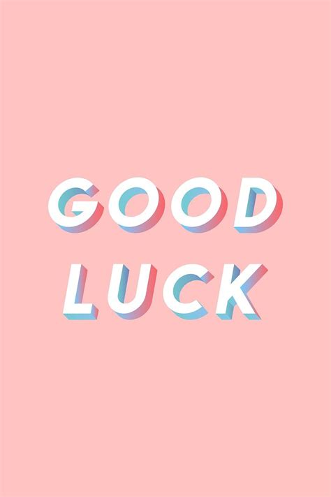 Good Luck Text Vector Typography Gradient Isometric Font Free Image By Wit In