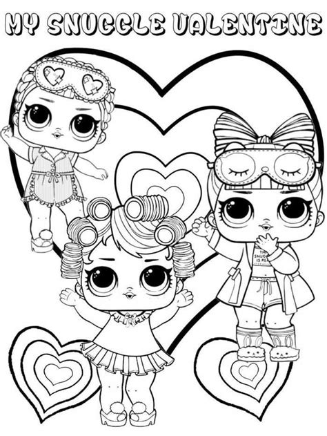 printable lol doll coloring pages  coloring sheets lol doll coloring pages valentine