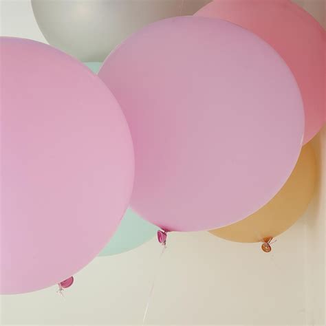 32 Pastel Pink Round Latex Balloons Matte Color Helium Balloons