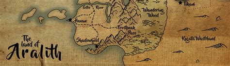 Map Of Aralith Pt Ya Fantasy Blog