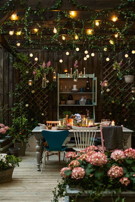 21 Bohemian Garden Ideas Backyard Lighting Outdoor
