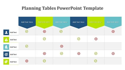 Planning Tables Powerpoint Template Powerpoint Presentation Slides