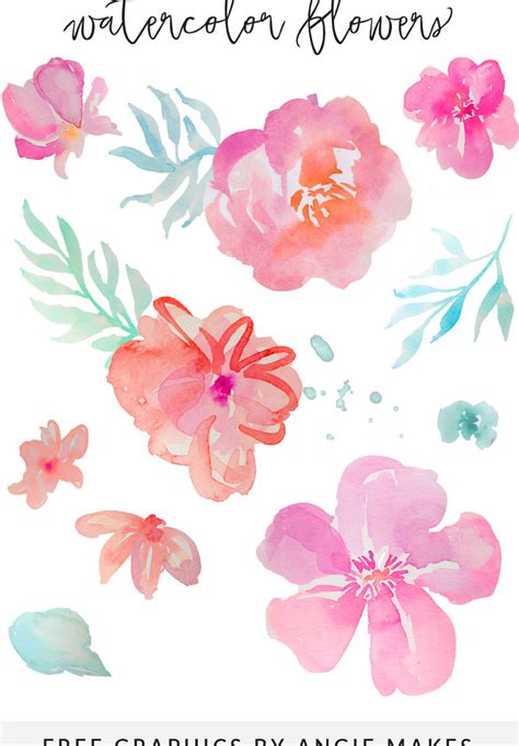 Free Printable Watercolor Flowers At Explore