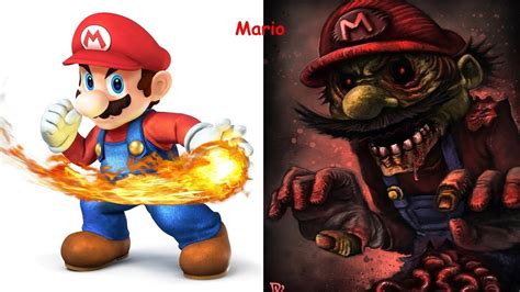 Mario Bros As Zombie Mario Bros As Monster Mario