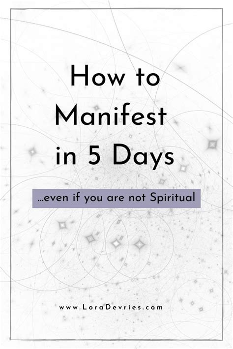 Manifesting 101 How To Kickstart Your Manifesting Journey In 5 Days