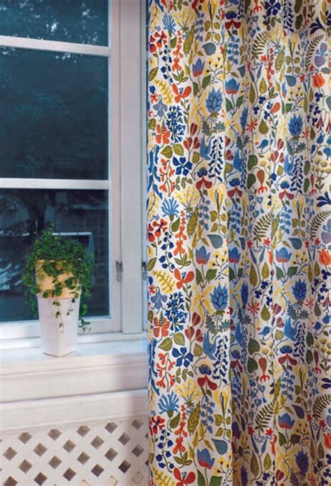 Swedish 50s Vintage Fabric Retro Print Stig Lindberg Pottery Mid