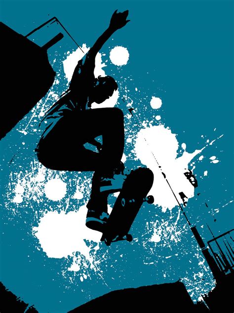 Skateboard Grunge Poster By Redhounddesign On Deviantart
