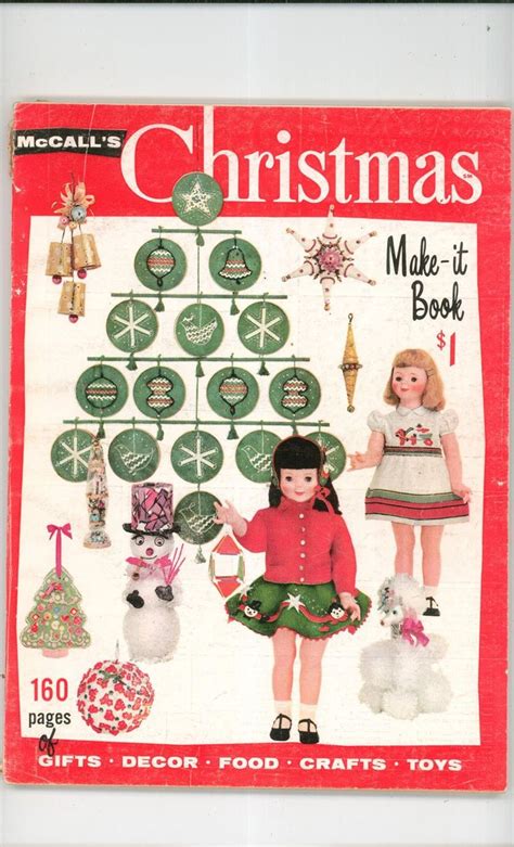 Mccalls Christmas Make It Book 1960 Crafts Plus Christmas Makes