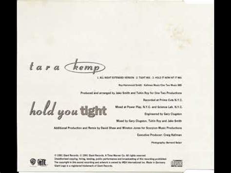 Tara Kemp Hold You Tight Tight Mix 1991 YouTube