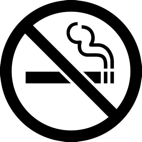 Cigarettes Vector Black And White No Smoking Here Sign Clipart Full
