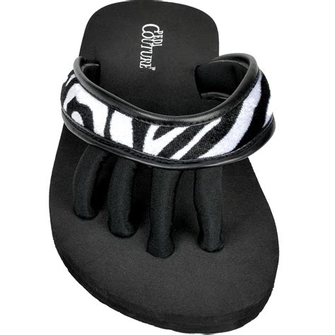 pedi couture new women s wild pedicure spa toe separator sandal flip flops ebay