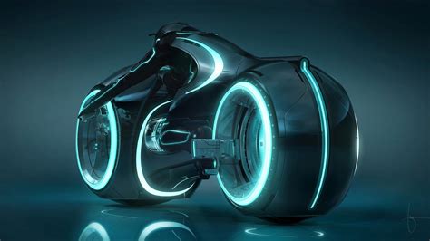 Tron Motorcycle Artwork Tron Motorcycle Light Cycle Tron Legacy Hd