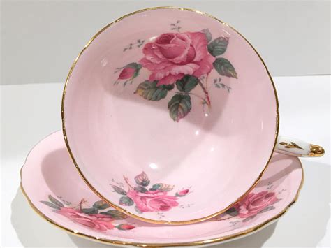Pink Rose Paragon Tea Cup And Saucer Pink Paragon Cups Antique Teacups Vintage Tea Party