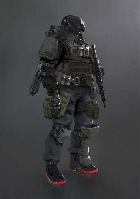 Artstation Soldier Tyler Ryan Armor Concept Sci Fi Concept Art