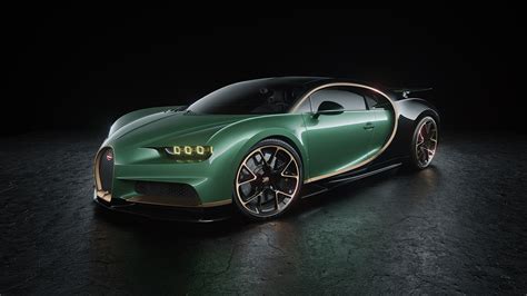 3840x2160 Green Bugatti Chiron Cgi 4k Hd 4k Wallpapersimages