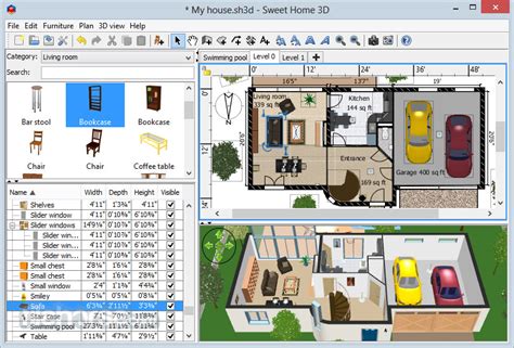 Drag and drop doors, windows and furniture from a catalog onto the plan. Sweet Home 3D 6.0 Download for Windows / FileHorse.com
