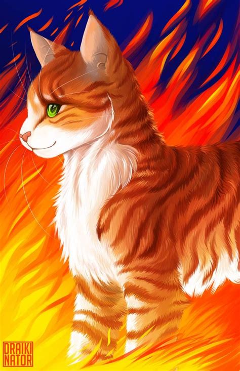 Realistic Firestar By Draikinator On Deviantart Warrior Cats Warrior Cats Fan Art Warrior Cat