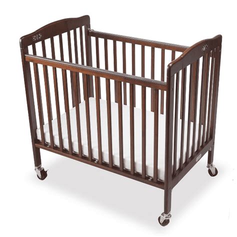 Bentley Foldable Wooden Baby Cot In Dark Mahogany Baby And Child