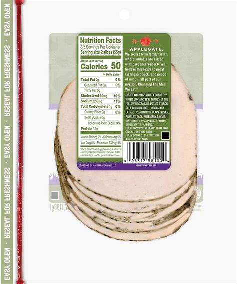 Products Deli Meat Natural Herb Turkey Breast Applegate