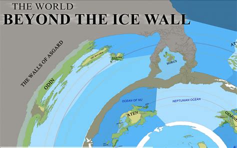 HD the World Beyond the Ice Wall Terrain Flat Earth Map - Etsy