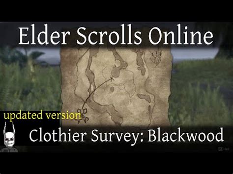 Clothier Survey Blackwood Updated Elder Scrolls Online Eso Youtube