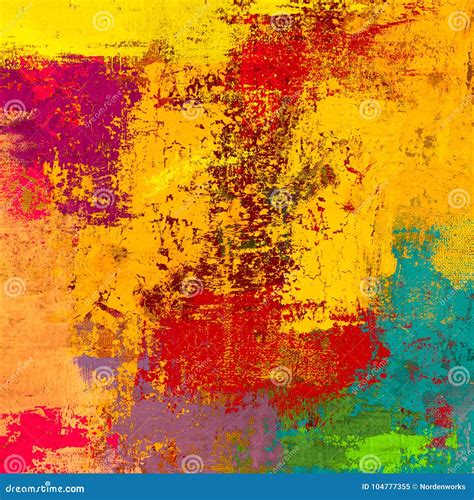 Oil Painting On Canvas Handmade Abstract Art Texture Colorful Texture