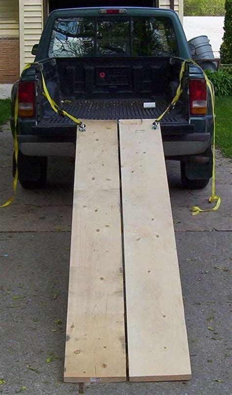 Sandpaper strips on top serve to improve traction. loading ramp diy - Cerca con Google | Loading ramps, Work ...