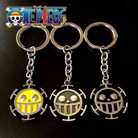 One Piece Trafalgar Law Skull Cosplay Double Keychain Keyring Pendant T Learn More About Us