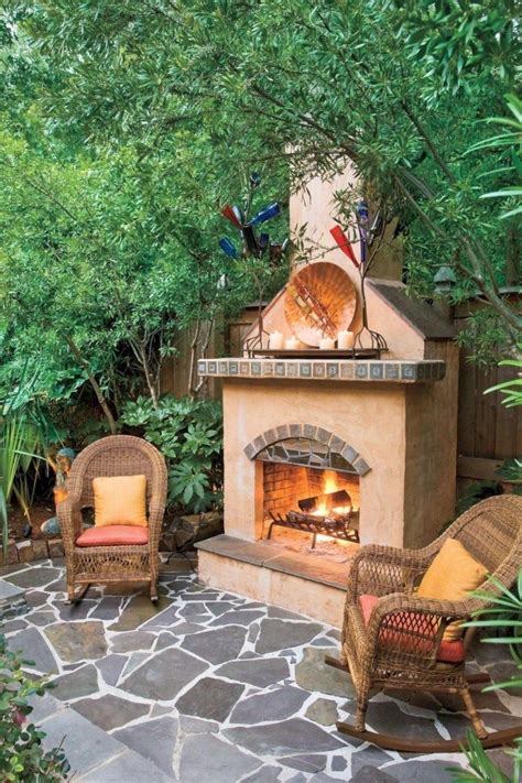 48 Gorgeous Outdoor Fireplaces And Patios Design Ideas For Your