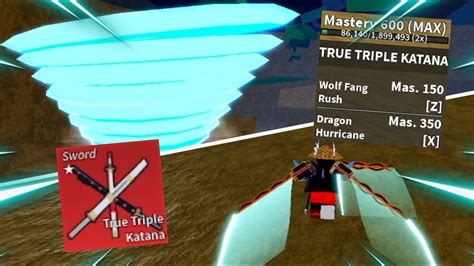 Worth Obtaining Upgraded Max600 Mastery True Triple Katana Showcase