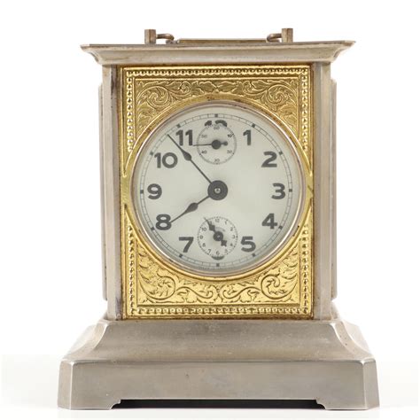 German Friedrich Mauthe Musical Carriage Clock Ebth