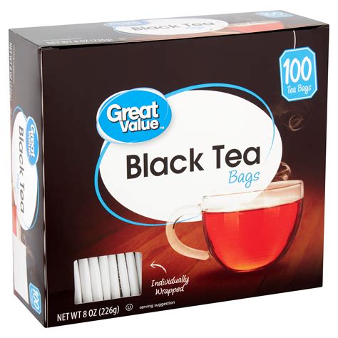 Great Value Black Tea Bags 100 Count