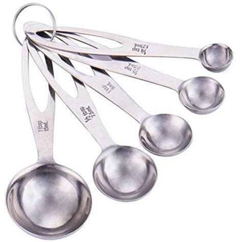 5pcsset Stainless Steel Measuring Spoons Cups Useful Kitchen Baking