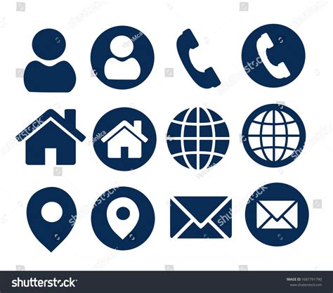Name Phone Website Contact Location Address Stock Vector Royalty Free