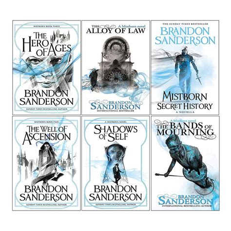 Brandon Sanderson Mistborn Series 6 Books Collection Set The Book Bundle