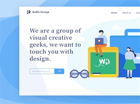 The Homepage Of Radio Design By Erics For Radesign On Dribbble