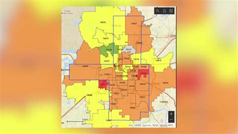 Tulsa Health Departments Covid 19 Risk Map Shows 3 Severe Risk Zip Codes