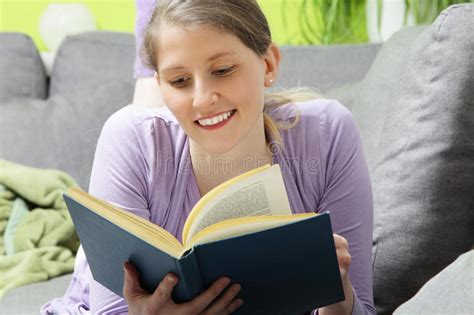 Woman Relaxing Reading A Book Stock Image Image Of Recuperating Literature 29889681